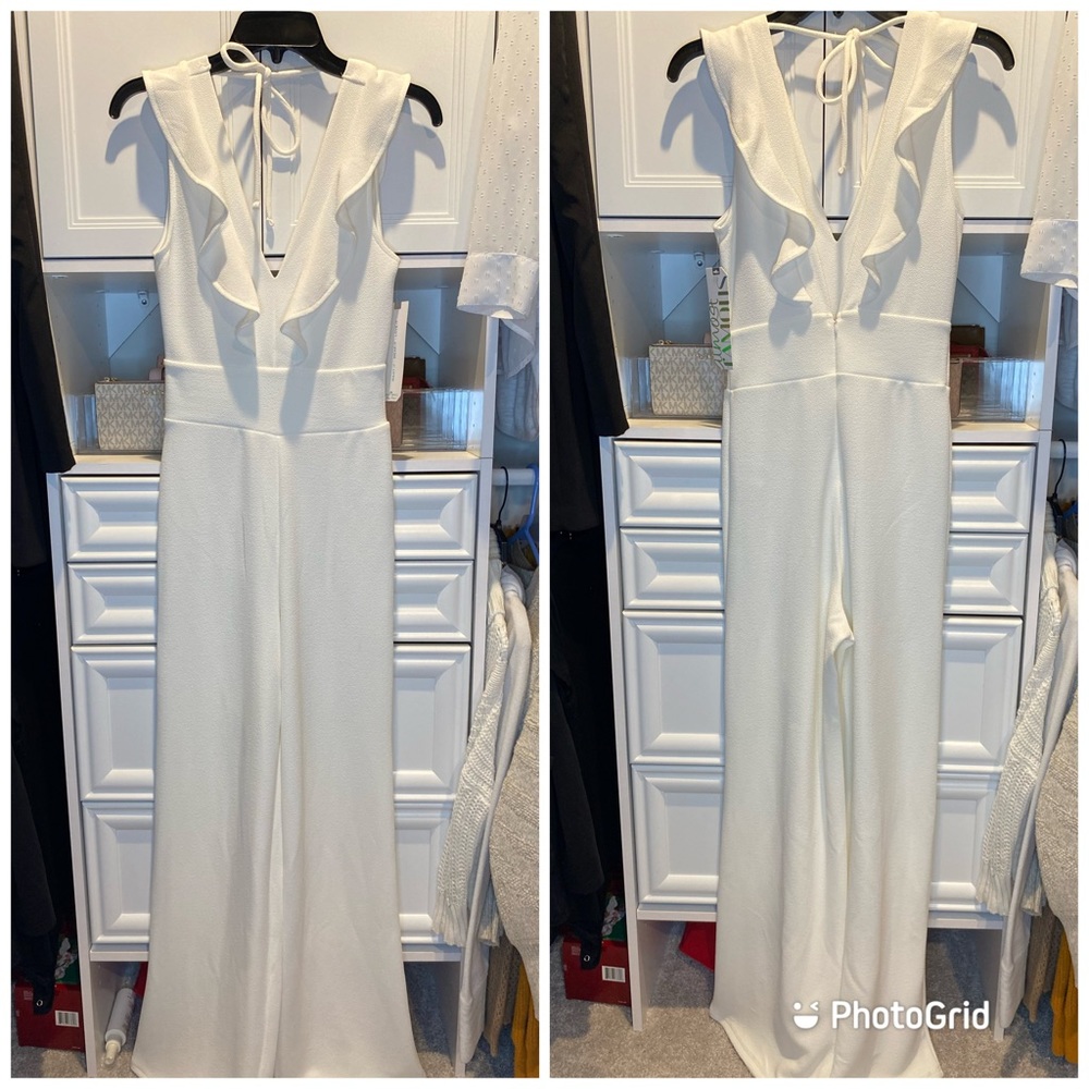 White dressy romper